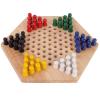 Chinese Checkers Set, Wooden Portable Exquisite Classic Halma Chinese Checkers Set, Good Choice of Entertainment for Travel view 1