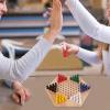 Chinese Checkers Set, Wooden Portable Exquisite Classic Halma Chinese Checkers Set, Good Choice of Entertainment for Travel view 3