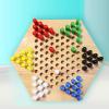 Chinese Checkers Set, Wooden Portable Exquisite Classic Halma Chinese Checkers Set, Good Choice of Entertainment for Travel view 4
