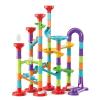 Marble Run Building Blocks STEM Toy Track Race Maze 30 Glass Marbles for Kids Boys Girls 3 4 5 6 7 8 9 10 11 12 Year Old Birthday Present Preshool Gift view 1