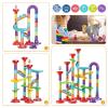 Marble Run Building Blocks STEM Toy Track Race Maze 30 Glass Marbles for Kids Boys Girls 3 4 5 6 7 8 9 10 11 12 Year Old Birthday Present Preshool Gift view 3