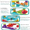Marble Run Building Blocks STEM Toy Track Race Maze 30 Glass Marbles for Kids Boys Girls 3 4 5 6 7 8 9 10 11 12 Year Old Birthday Present Preshool Gift view 4
