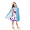 Fedio Princess Cape Set 7 Pieces Girls Princess Cloak with Tiara Crown, Wand for Little Girls Dress up (Blue) view 2