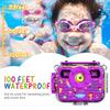Ourlife Kids Waterproof Camera Gifts for Tenns, 1080P HD Digital Video Camera with 2.4'' IPS Screen, Fill Lights,Selfie Underwater Camera for Little Girls with TF Card, Silicone Handle view 3