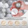GOGOSO Ball Pit Balls for Toddler, Baby Plastic Playballs Kids Soft Pastel Pelotas Non-Toxic BPA-Free Gray+Pearl Gary+ White, 100 Balls view 2