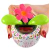 Home-X Pink Daisy Solar Dancer Figure, Solar-Powered Dancing Office Desk Decor, Windowsill or Car Dashboard Decoration view 3
