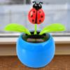 Home-X Ladybug Flower Solar Dancer Figure, Solar-Powered Dancing Office Desk Decor, Windowsill or Car Dashboard Decoration view 2