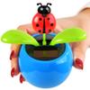 Home-X Ladybug Flower Solar Dancer Figure, Solar-Powered Dancing Office Desk Decor, Windowsill or Car Dashboard Decoration view 3