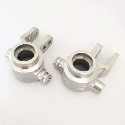 2pcs Aluminum Front Steering Blocks Axle Carrier Silver for Traxxas 1/10 Slash 4X4 Stampede 4X4 Rustler 4x4 6837