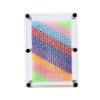 3D Pin Art Toy Rainbow Toy Home Office Desktop Educational Toy Pin Art Sculpture Toy for Kids Adults Gift(Transparent Middle) view 1