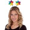 Rainbow Pinwheels Novelty Headband - 1 pc view 3