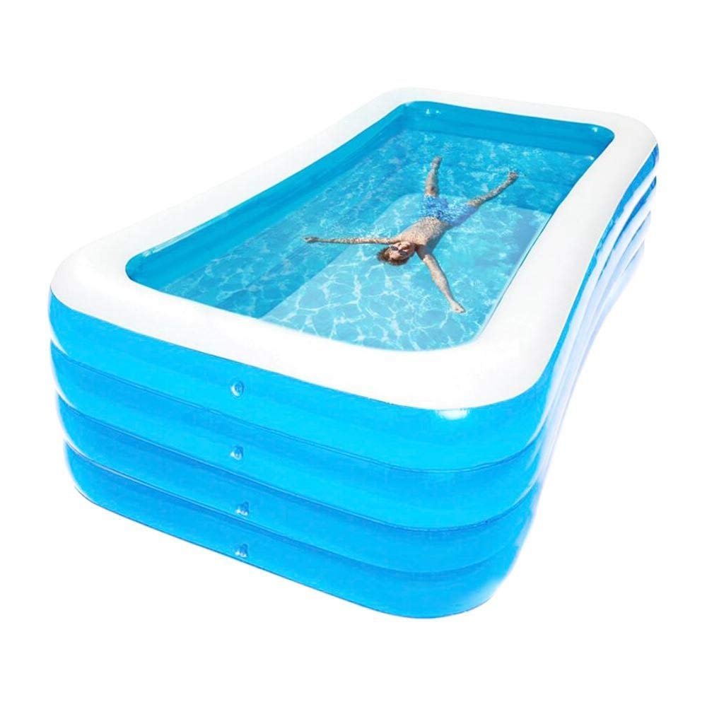 ZXD ZHEXUNDIAN Thickened Inflatable Swimming Pool for Family Outdoor Summer Water Games 1.5 1.8 2 2.6 3.05M (Color : 2M 3 Layers)