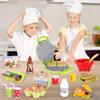 LiDi RC 27 Pack Waffle Play Food Toys for Toddlers ,Kitchen Sets for Kids,New Sprouts Waffle Time Variety Toys Gift for Kid Children ,Early Educational Learning Game for Age 3 4 5 6 7 8 Boys Girls view 2