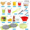 LiDi RC 27 Pack Waffle Play Food Toys for Toddlers ,Kitchen Sets for Kids,New Sprouts Waffle Time Variety Toys Gift for Kid Children ,Early Educational Learning Game for Age 3 4 5 6 7 8 Boys Girls view 3