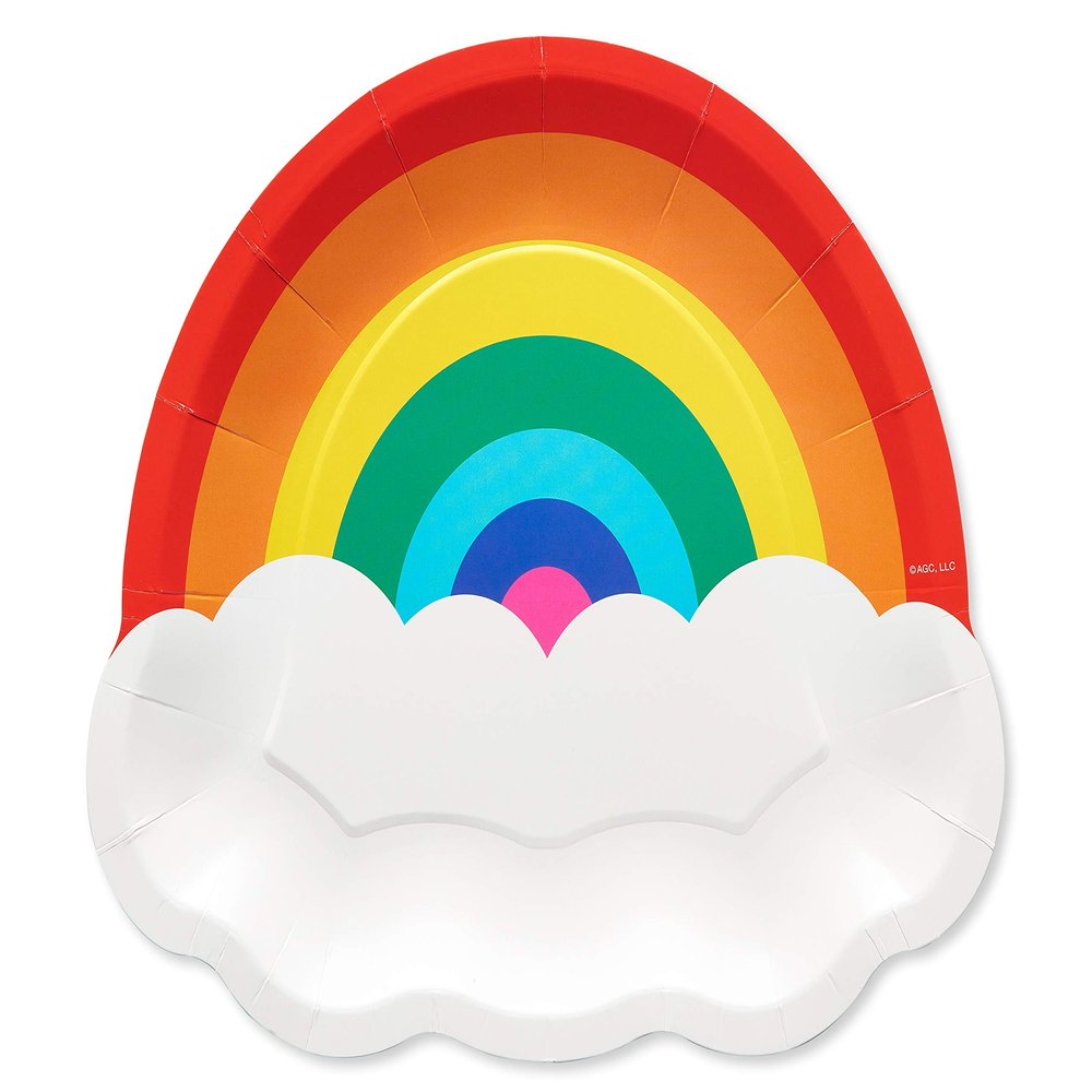 American Greetings Rainbow Party Supplies, Dinner Plates (36-Count)