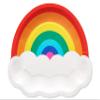 American Greetings Rainbow Party Supplies, Dinner Plates (36-Count) view 1