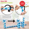CUBIDI Magic Snake Cube | Fidget Snake Toy for Kids | Travel Toys for Kids Ages 4-8 | Great Gift for Boys and Girls Birthday, Christmas, Stocking Stuffers - 36 Blocks | 0.9 inch x 0.7 inch | Orange view 4