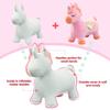 EVERICH TOY Bouncy Horse Unicorn Toys, Inflatable Bouncing Animal Hopping Toys, Outdoor Indoor Ride on Bouncer, Boys Girls Birthday Gift for 18 Month 2 3 4 5 6 Year Old Kid- Plush Unicorn Toy view 4