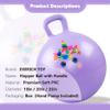 EVERICH TOY Hopper Ball, Unicorn Hopping Toys for Kids, 18 Inch Bouncy Ball with Handle, Purple Inflatable Bouncing Hoppity Hop Toys for Boys and Girls Gifts view 2