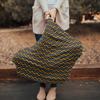 Baby Nursing Cover for Breastfeeding, Chevron Stripes Wave Point Texture Breathable Stretchy Nursing Scarf Carseat Canopy for Boys or Girls Stroller Car Seat Covers Halloween Theme view 2