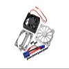 Aluminum Motor Heatsink with Cooling Fan for Arrma 1:10 KRATON 4S / BIG ROCK V3 3S / VORTEKS 3S / SENTON 3S / 1:8 VENDETTA 3S - 1 Set Silver view 1
