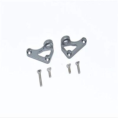 Axial SCX10 III AXI03007 Upgrade Parts Aluminum Front Body Post Mount - 2Pc Set Gray Silver