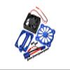 Aluminum Motor Heatsink with Cooling Fan for Arrma 1:10 KRATON 4S / Big Rock V3 3S / VORTEKS 3S / SENTON 3S / 1:8 Vendetta 3S - 1 Set Blue view 1