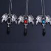 FUNZZY Halloween Bat Necklace Gothic Gemstone Pendant Neck Jewelry Cosplay Props Halloween Party Supplies view 3