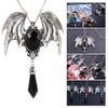 FUNZZY Halloween Bat Necklace Gothic Gemstone Pendant Neck Jewelry Cosplay Props Halloween Party Supplies view 4