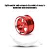 4Pcs Aluminum Alloy Wheel Hub, Wheel Hub, Accessories RC Car Parts Suitable for 94123 Touring Drift Car 1/10(Red) Car Model Accessory view 2