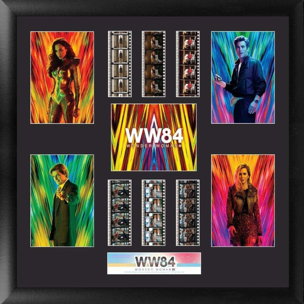 Trend Setters DC Comics Wonder Woman 1984 20 x 19 FilmCells Montage Framed Wall Art Presentation Featuring Six (6x) 35 mm Film Strips Limited Edition Officially Licensed Collectible