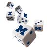 Masterpieces Game Day - NCAA Michigan Wolverines - 6 Piece Team Logo Dice Set - D6 Standard Size view 3