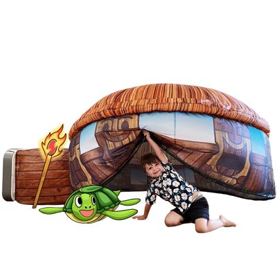 The Original Patented AirFort - Build A Fort in 30 Seconds, Inflatable Fort for Kids, Play Tent for 3-14 Years, A Playhouse Where Imagination Runs Wild, Fan not Included (Tiki Hut)
