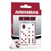 Masterpieces Game Day - NCAA Arkansas Razorbacks - 6 Piece Team Logo Dice Set - D6 Standard Size view 1