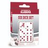 MasterPieces Game Day - NCAA Alabama Crimson Tide - 6 Piece Team Logo Dice Set - D6 Standard Size view 3