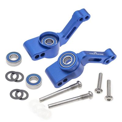 CODA RACING RC Alloy Rear Stub Axle Carriers for Traxxas 1/10 Rustler 4X4, Stampede 4X4, Slash 4X4 4WD-Replaces Part 1952(Pair)