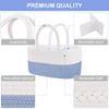 ABenkle Diaper Caddy Organizer - Cotton Rope Nursery Storage Basket for Baby Essentials, Boys & Girls Shower Gift, Changing Table Organizer view 3