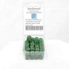 Green Vortex Dice with Gold Pips D6 12mm (1/2in) Pack of 50 Wondertrail view 1