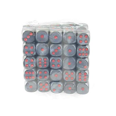 Black Velvet Dice with Red Pips D6 16mm (5/8in) Bulk Pack of 50 Wondertrail