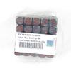 Black Velvet Dice with Red Pips D6 16mm (5/8in) Bulk Pack of 50 Wondertrail view 2