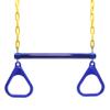 18" Trapeze Swing Bar Rings 48" Heavy Duty Plastic Coated Chains Swing Set Accessories Playground Swing Seat view 2