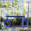 18" Trapeze Swing Bar Rings 48" Heavy Duty Plastic Coated Chains Swing Set Accessories Playground Swing Seat view 3