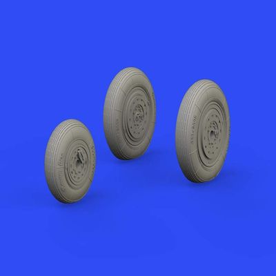 Eduard EDB648592 Brassin 1:48-MiG-19 Wheels