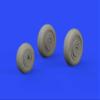 Eduard EDB648592 Brassin 1:48-MiG-19 Wheels view 1