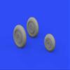 Eduard EDB648592 Brassin 1:48-MiG-19 Wheels view 2