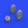 Eduard EDB648592 Brassin 1:48-MiG-19 Wheels view 3
