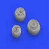 Eduard EDB648592 Brassin 1:48-MiG-19 Wheels view 4