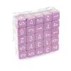 Light Purple Opaque Dice with White Numbers D6 Aprox 16mm (5/8in) Pack of 50 Wondertrail view 2