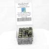 Black Gold Leaf Dice with Silver Pips D6 12mm (1/2in) Bulk Pack of 50 Wondertrail view 1