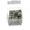 Black Gold Leaf Dice with Silver Pips D6 12mm (1/2in) Bulk Pack of 50 Wondertrail view 2